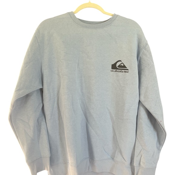 Quiksilver Light Blue Crewneck NWOT - Picture 2 of 7